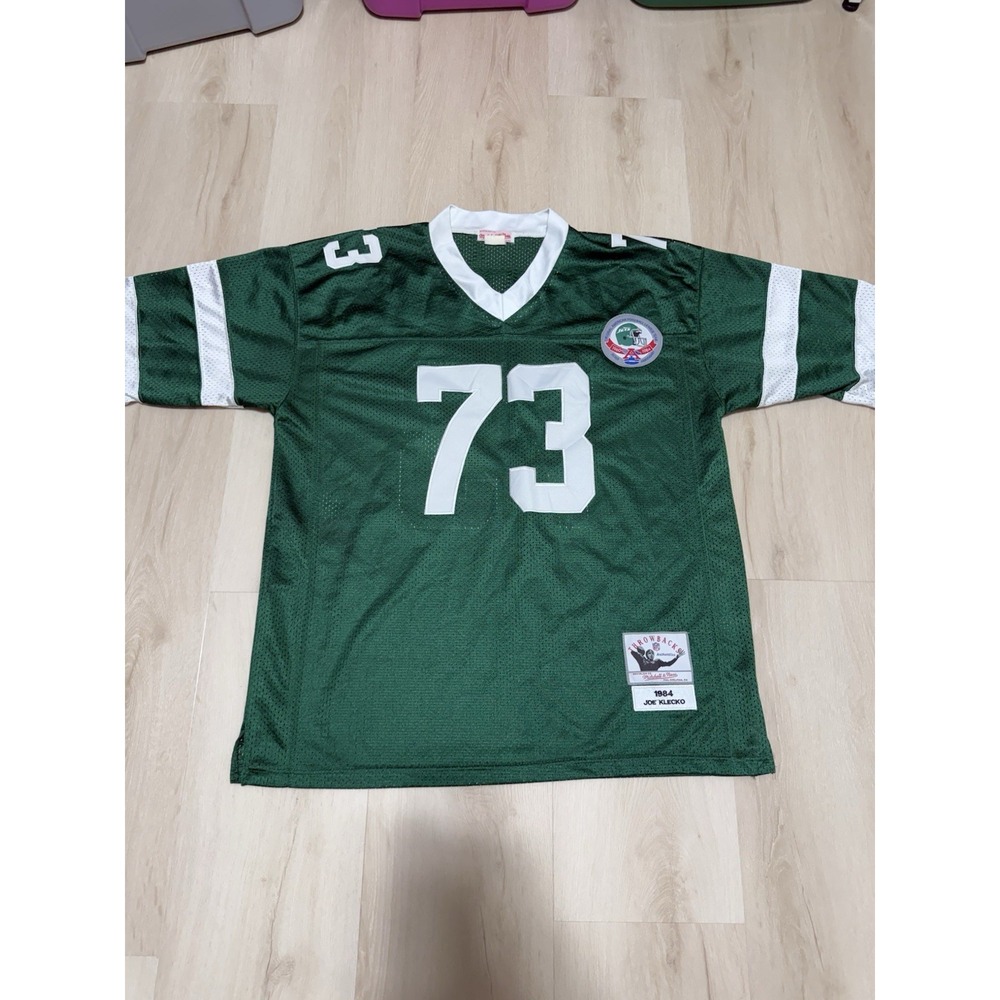 Mitchell & Ness Authentic Joe Klecko New York Jets 1984 Jersey AFL Patch Size 52